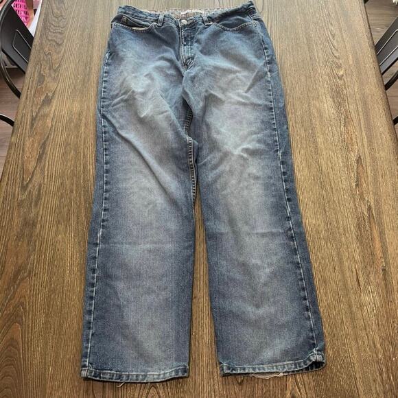 Tommy Hilfiger Womens Wide Leg Jeans Mid Rise Denim Medium Wash Blue Size 12 - Picture 1 of 11